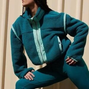 NWT Free People FP Movement courtside fleece jacket size XS